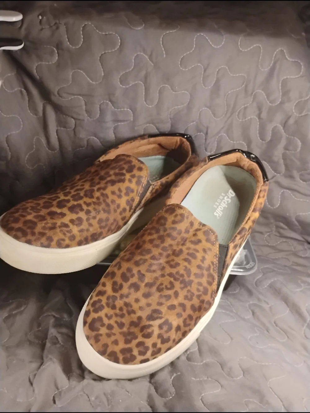 Dr. Scholl's Leopard Slip-On Sneakers - Brown Size 8.5m
